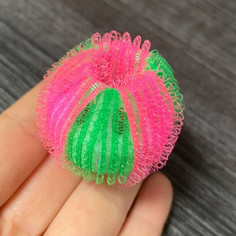 Two Tone Nylon Laundry Ball Drum Hair Removal Anti Entanglement Washing Machine Hair Sticking Cleaning Clothes Medium-sized Ball