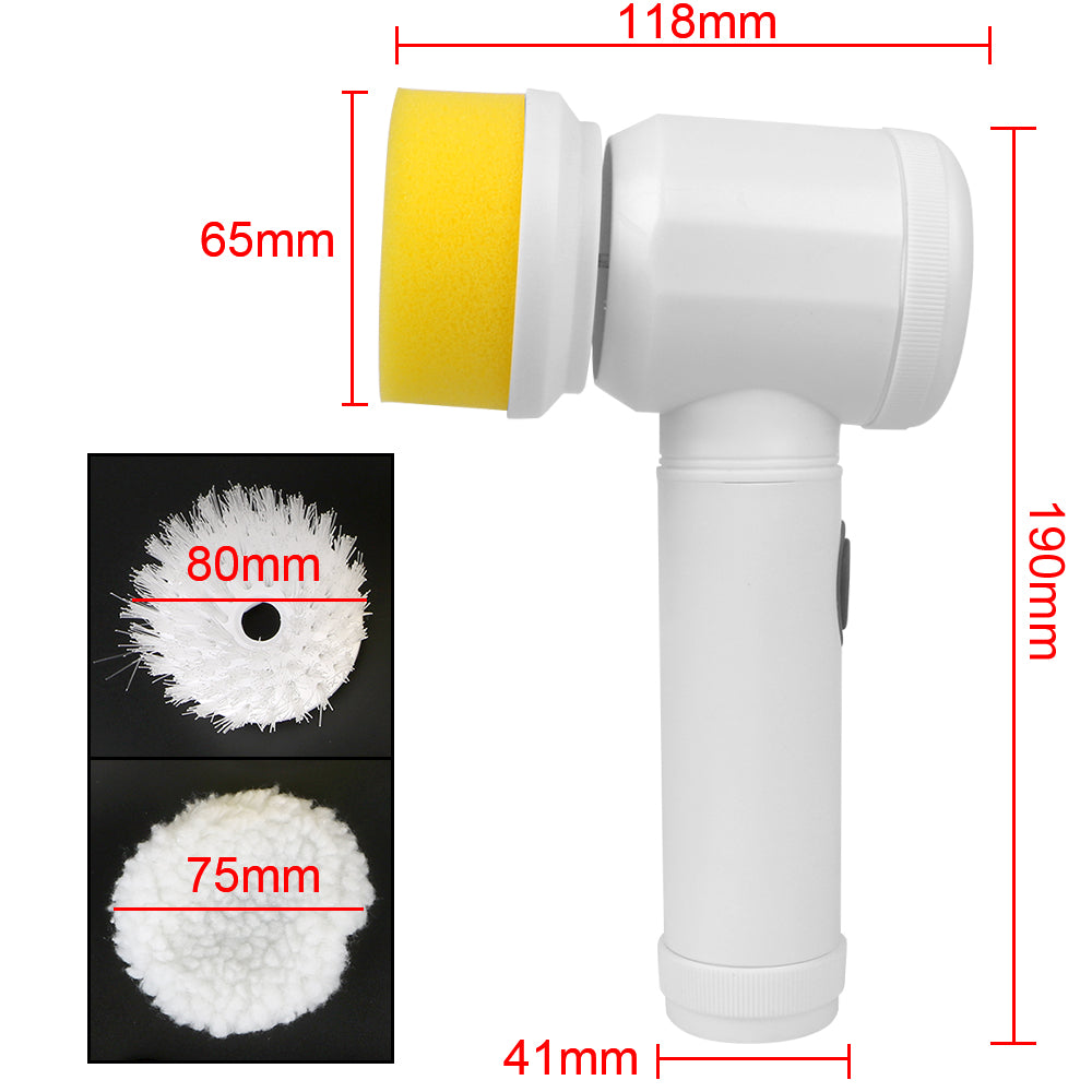 Bathtub Brush USB Type Kitchen Cleaning Tool Handheld Bathroom Wash Brush 5-in-1 Cleaner Sink Electric Cleaning Brush