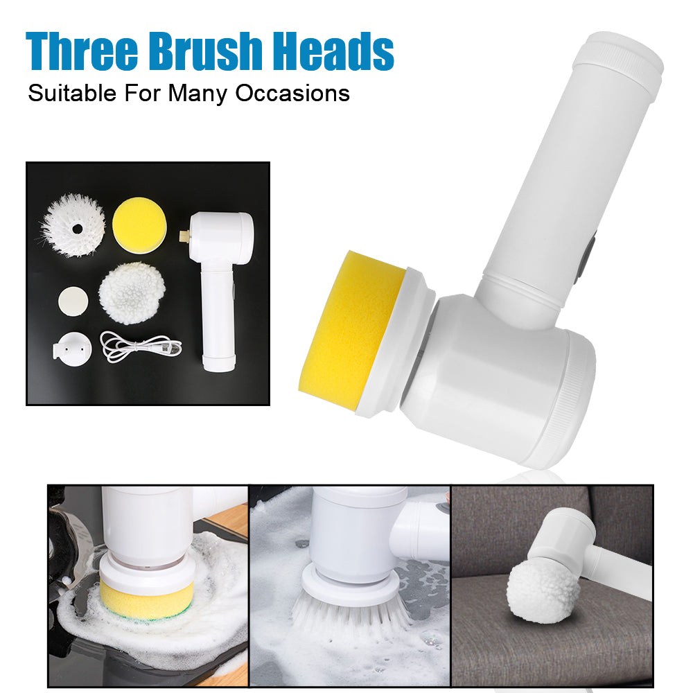 Bathtub Brush USB Type Kitchen Cleaning Tool Handheld Bathroom Wash Brush 5-in-1 Cleaner Sink Electric Cleaning Brush