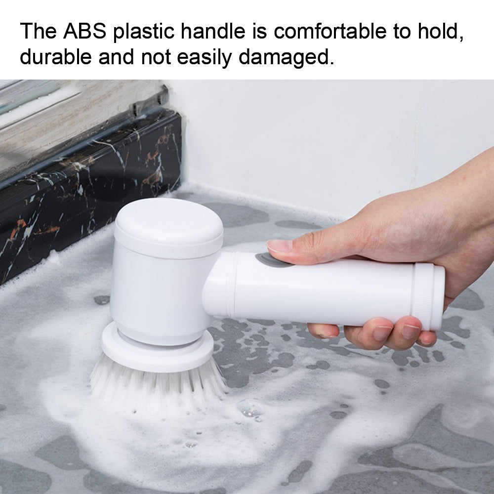 Bathtub Brush USB Type Kitchen Cleaning Tool Handheld Bathroom Wash Brush 5-in-1 Cleaner Sink Electric Cleaning Brush