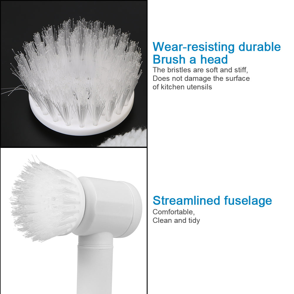Bathtub Brush USB Type Kitchen Cleaning Tool Handheld Bathroom Wash Brush 5-in-1 Cleaner Sink Electric Cleaning Brush