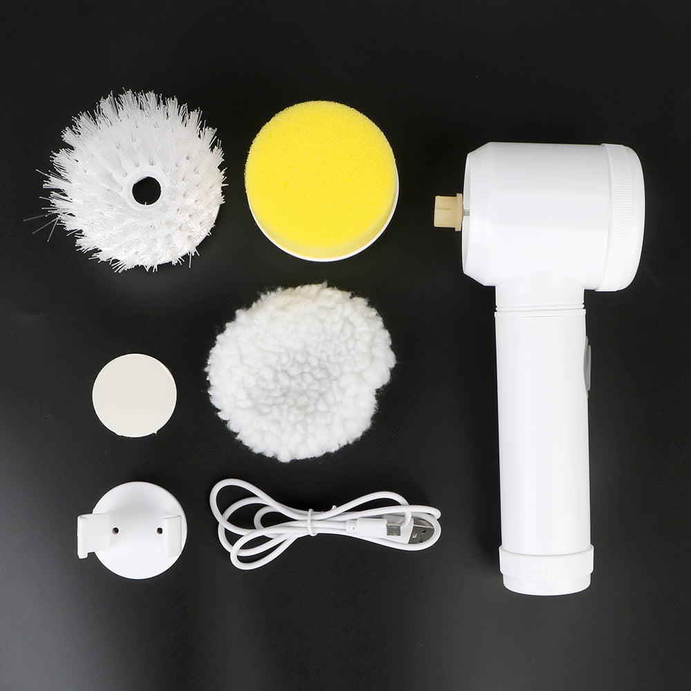 Bathtub Brush USB Type Kitchen Cleaning Tool Handheld Bathroom Wash Brush 5-in-1 Cleaner Sink Electric Cleaning Brush
